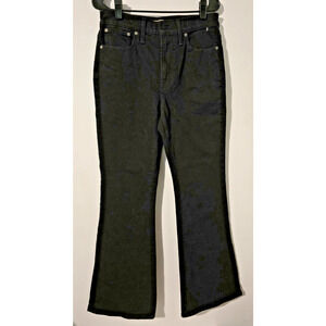 Madewell Jeans Women's The Perfect Vintage Flare Jean in Black Denim Sz 28